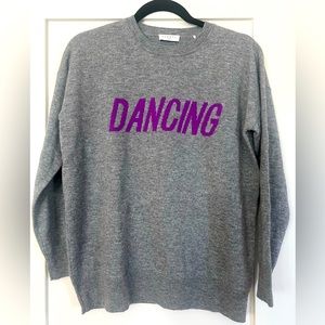 SANDRO DANCING CASHMERE-BLEND SWEATER IN GREY